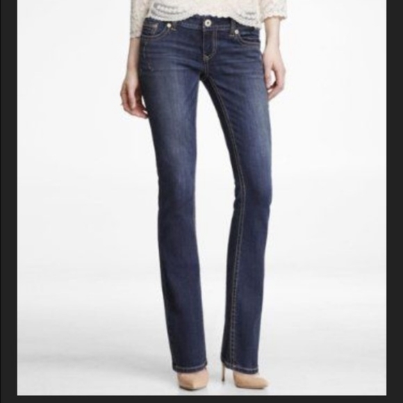 EXPRESS ZELDA BARELY BOOT SLIM LOW RISE STRETCH JEANS SZ 14
